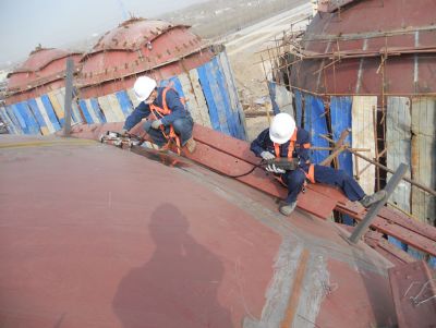 點擊查看詳細(xì)信息<br>標(biāo)題：球罐TOFD現(xiàn)場檢測 閱讀次數(shù)：6404